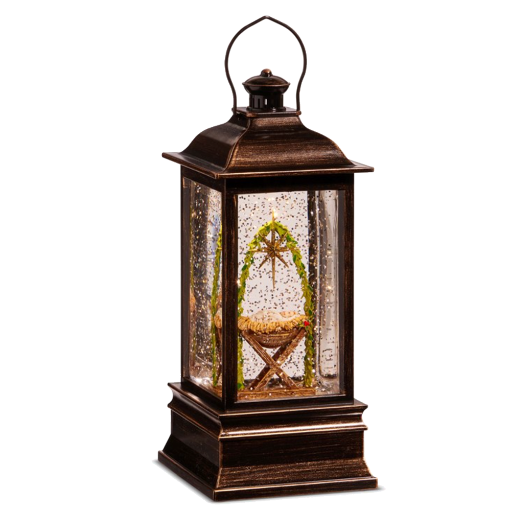 Light-up Baby Jesus Manger Nativity Lantern