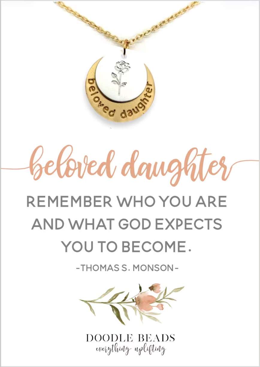 Remember Who You Are, Beloved Daughter Necklace 