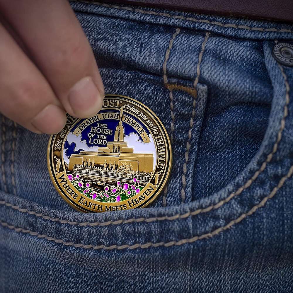 Draper Utah Temple Medallion Coin, , large image number 4