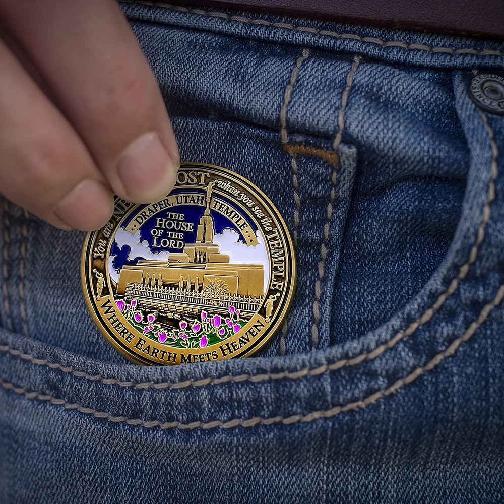 Draper Utah Temple Medallion Coin, , large image number 4