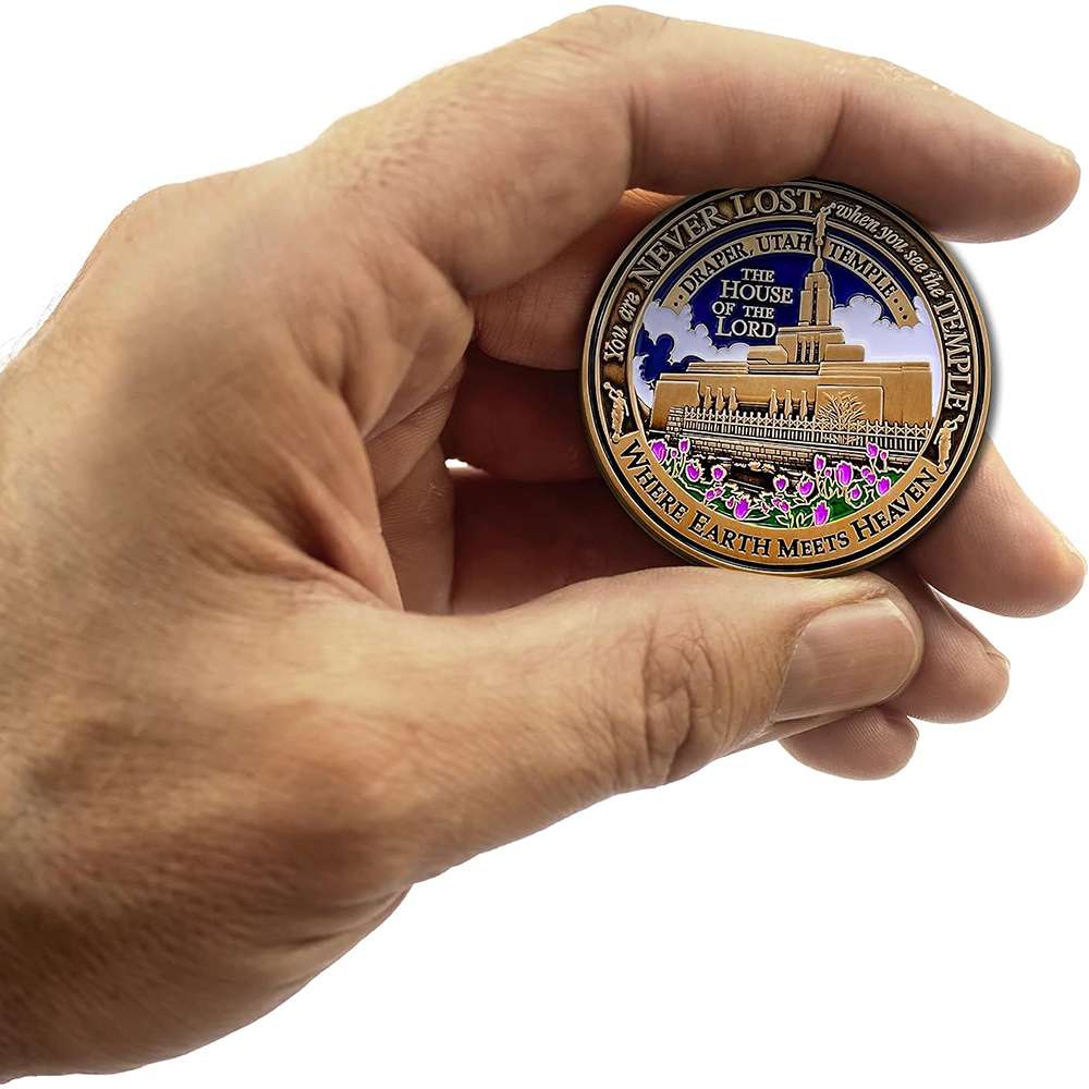 Draper Utah Temple Medallion Coin, , large image number 5