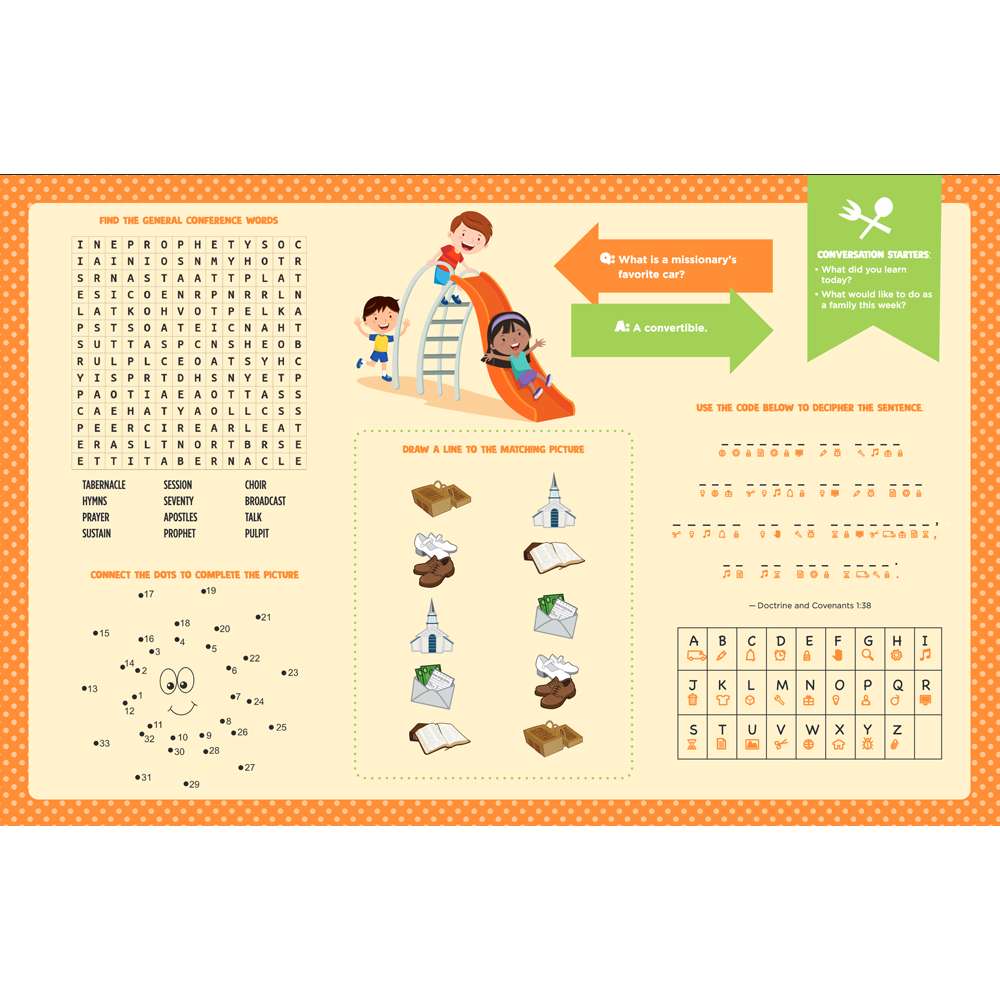 Fun Around the Table Placemat Pad, , large image number 6