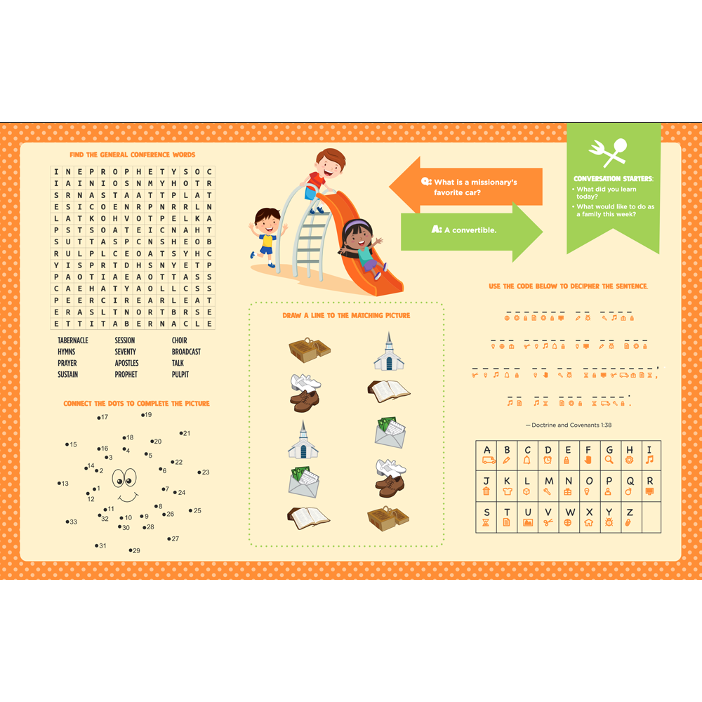 Fun Around the Table Placemat Pad, , large image number 6