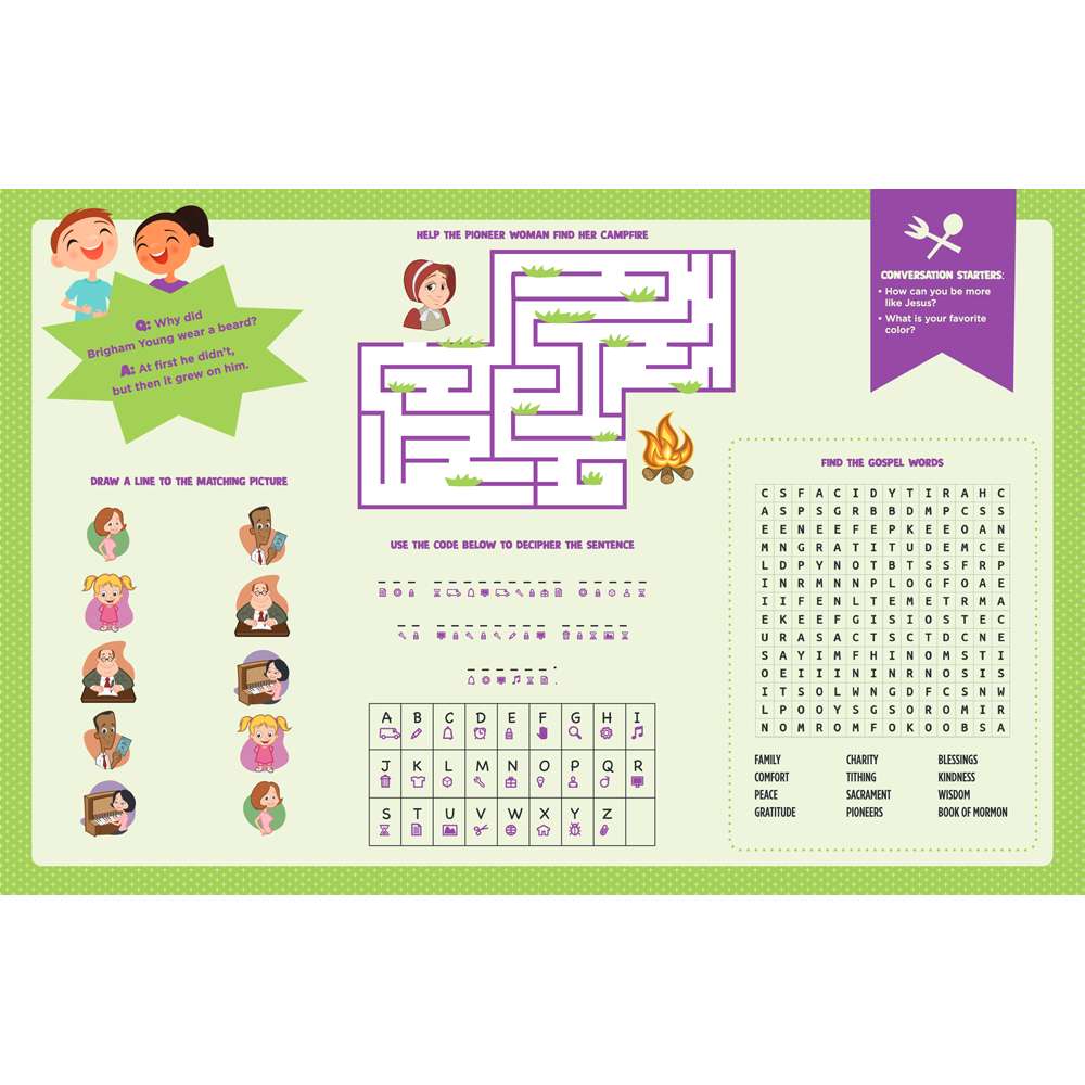 Fun Around the Table Placemat Pad, , large image number 5