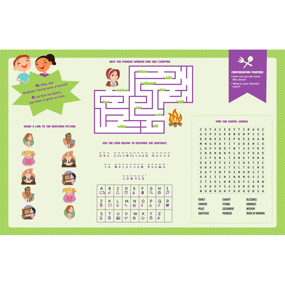 Fun Around the Table Placemat Pad, , large image number 5