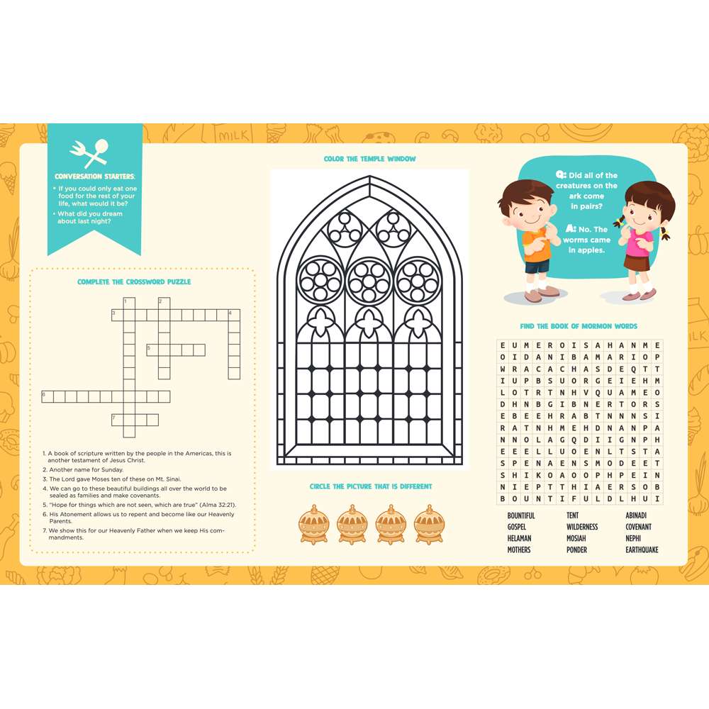 Fun Around the Table Placemat Pad, , large image number 4