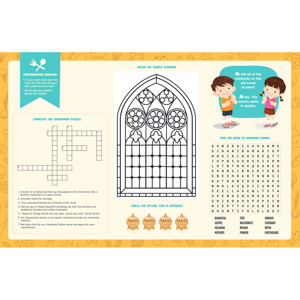 Fun Around the Table Placemat Pad, , large image number 4