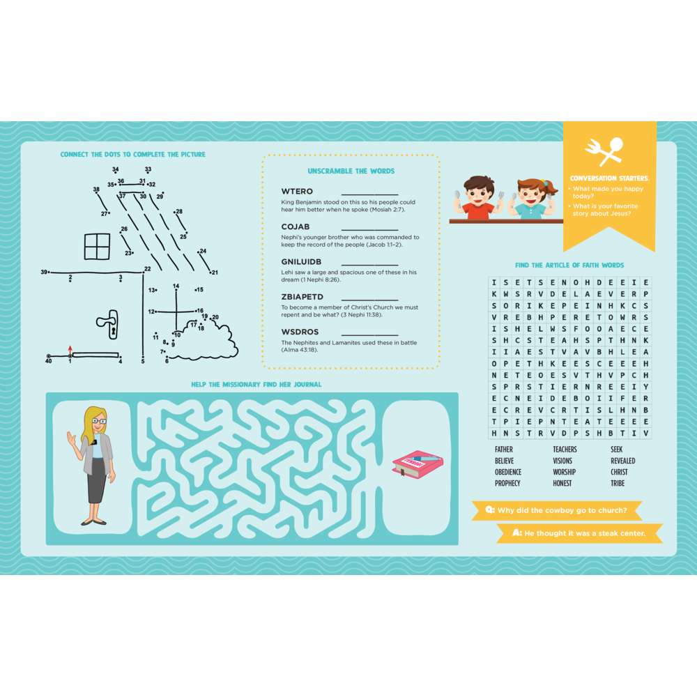 Fun Around the Table Placemat Pad, , large image number 3