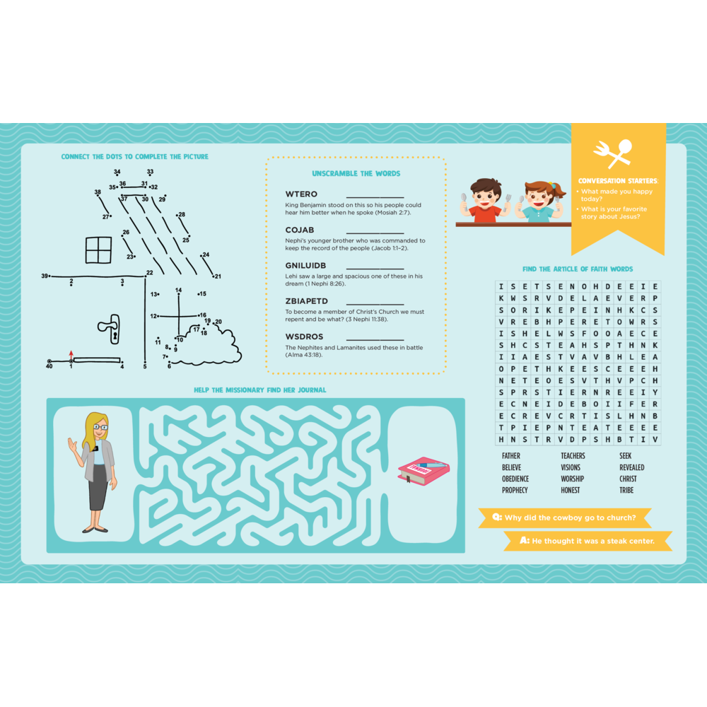 Fun Around the Table Placemat Pad, , large image number 3