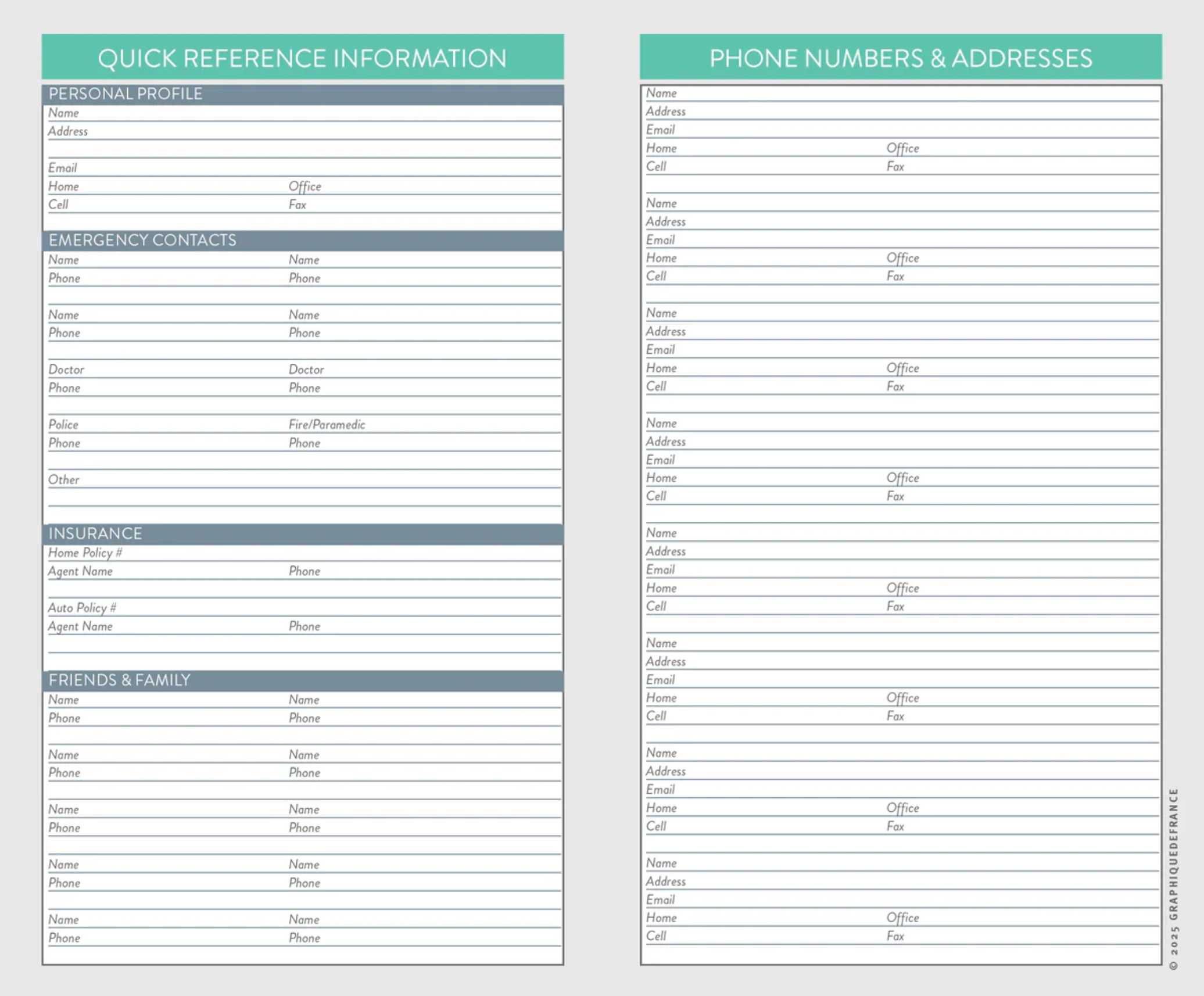 2026 Typographic 2-Year Pocket Planner, , large image number 2