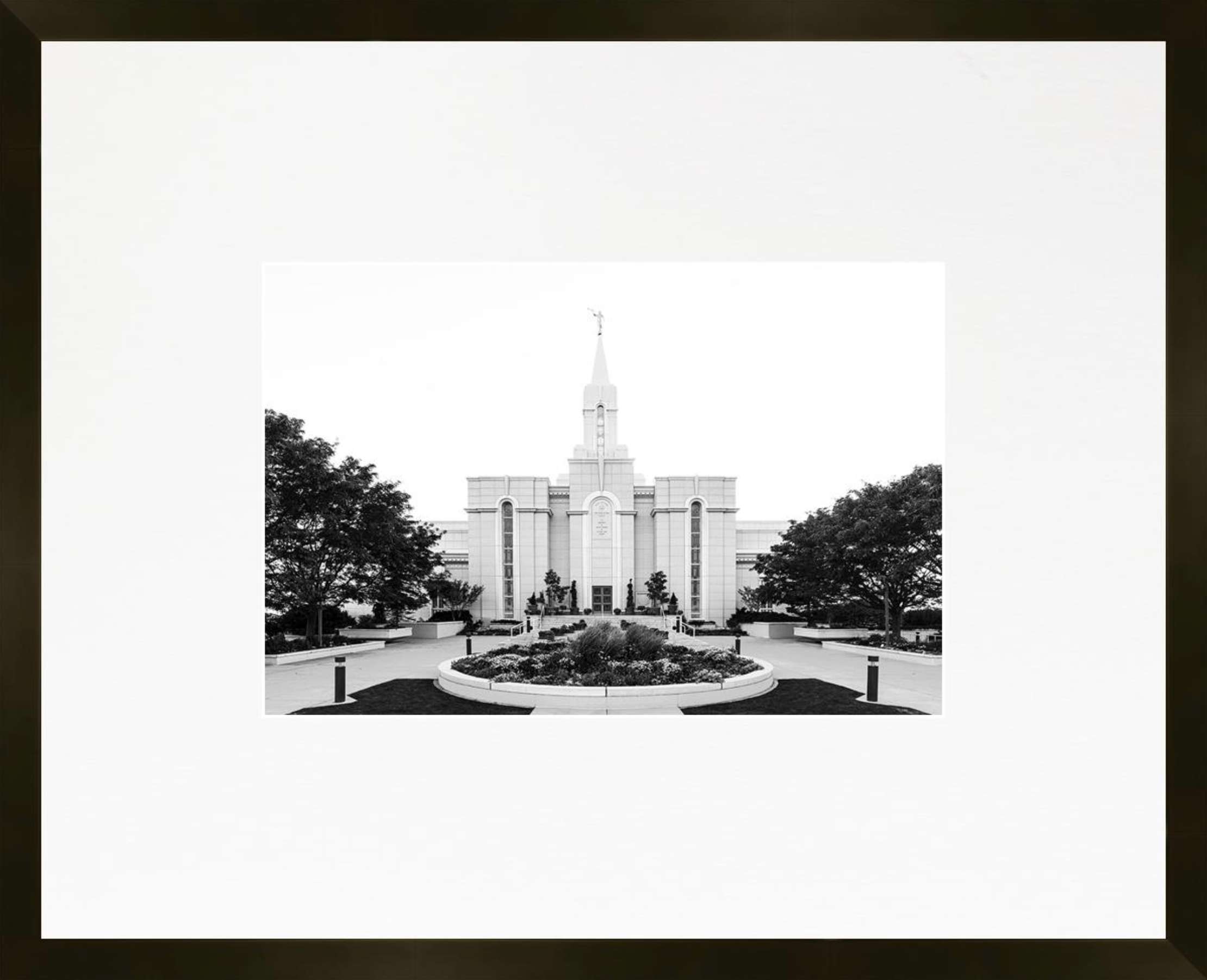 Bountiful Utah Temple, Place of Peace (21x17 Framed Paper Print)
