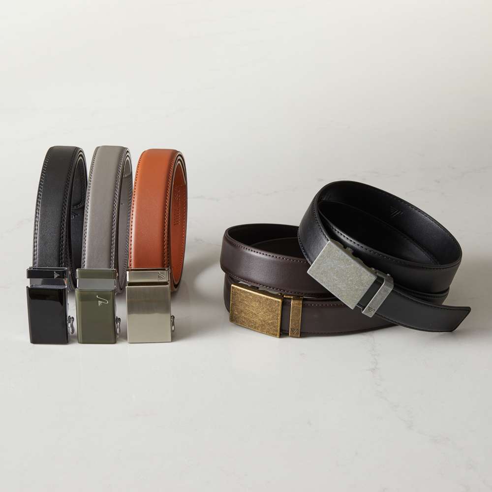 Iron on Black 40mm Belt, , large