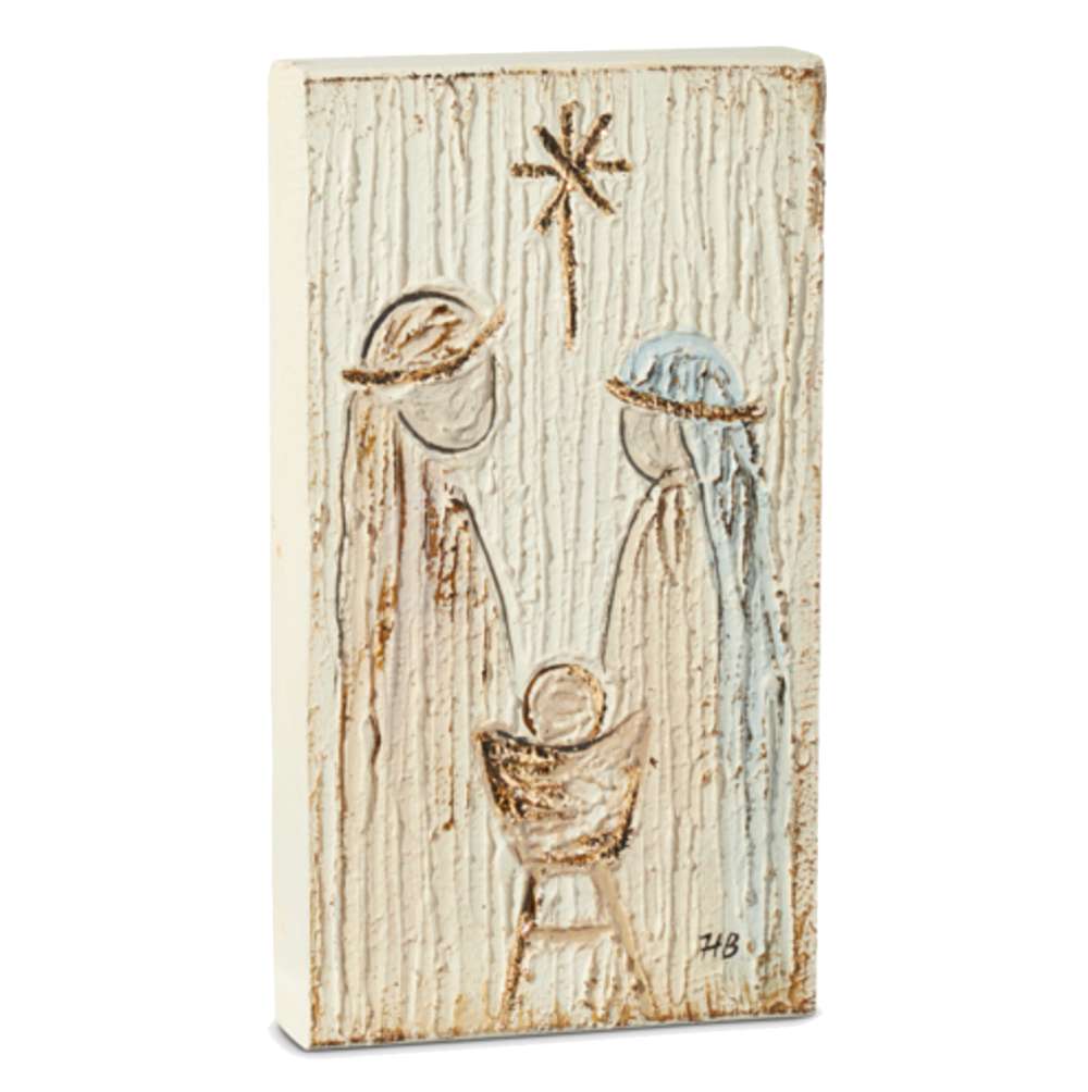 Holy Family Textured Star Nativity Block, , large image number 0