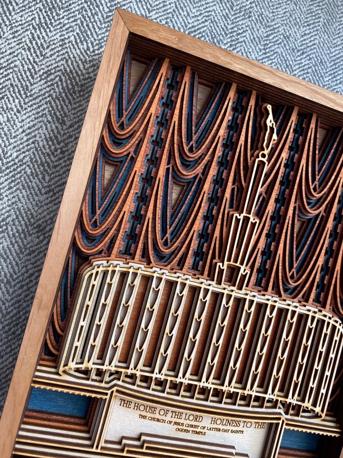 Ogden Utah Temple (OLD) Layered Wood Plaque, , large image number 2