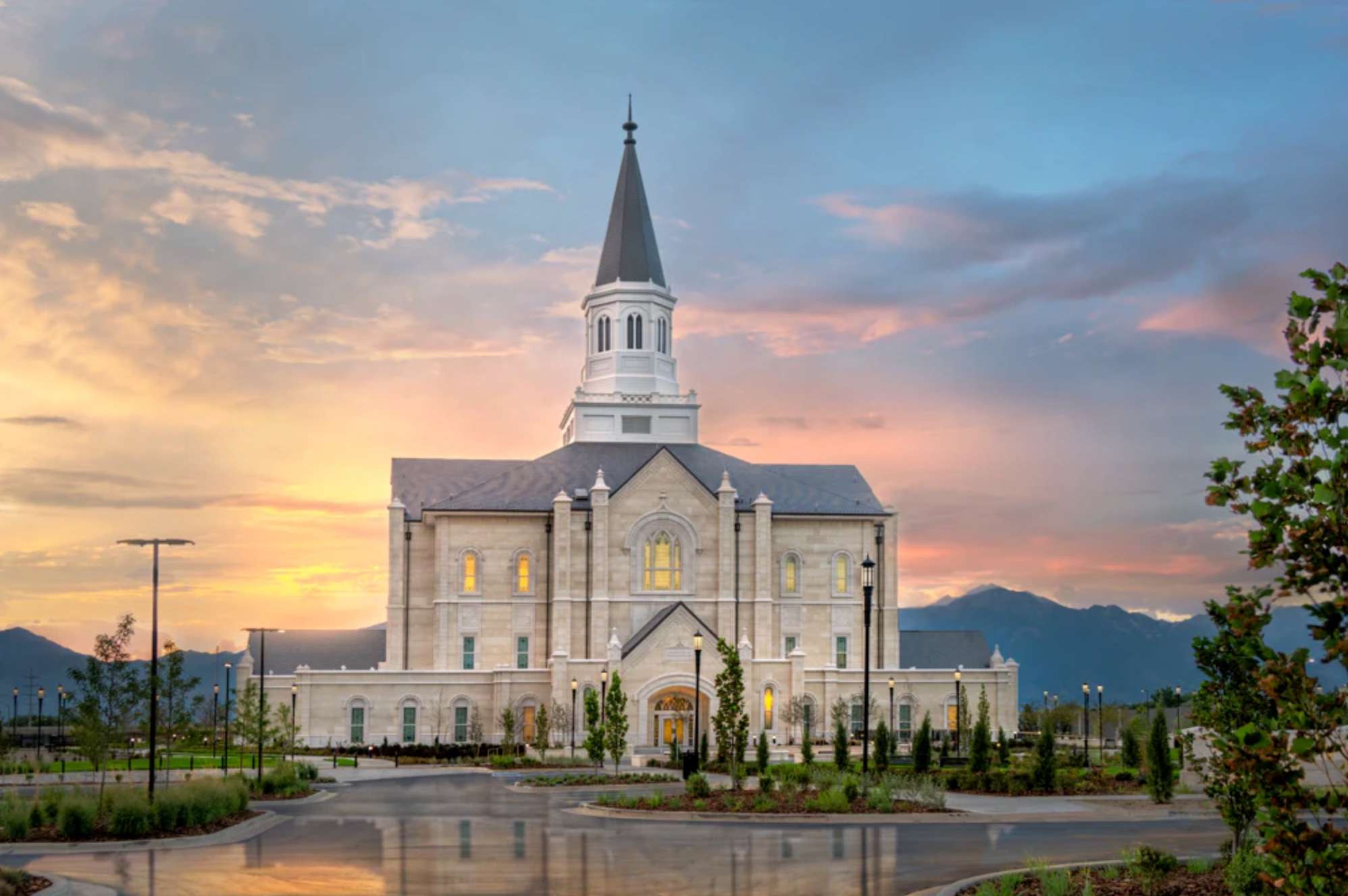 Taylorsville Utah Temple - Covenant Path Print