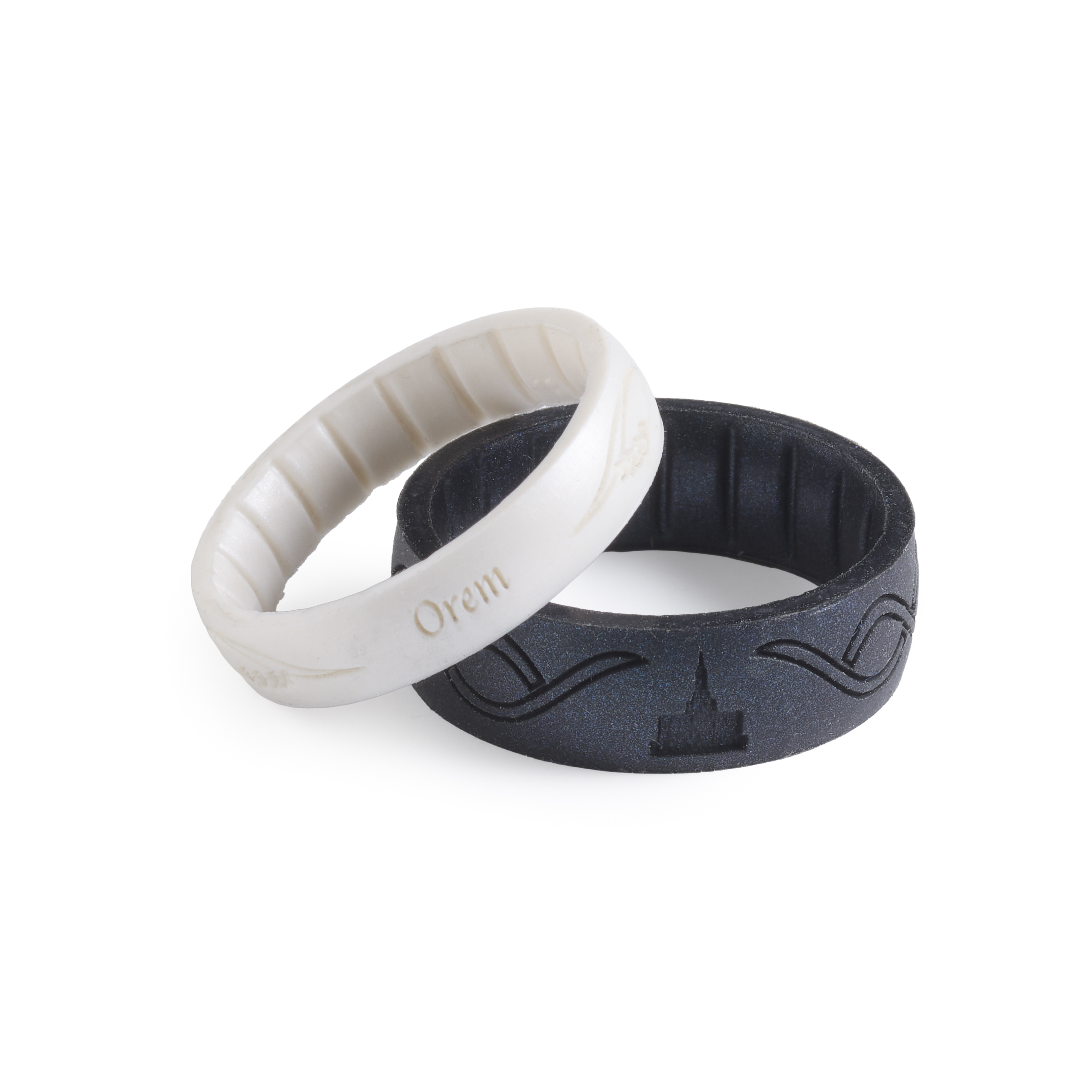 Orem Temple Thin Silicone Ring, , large image number 2