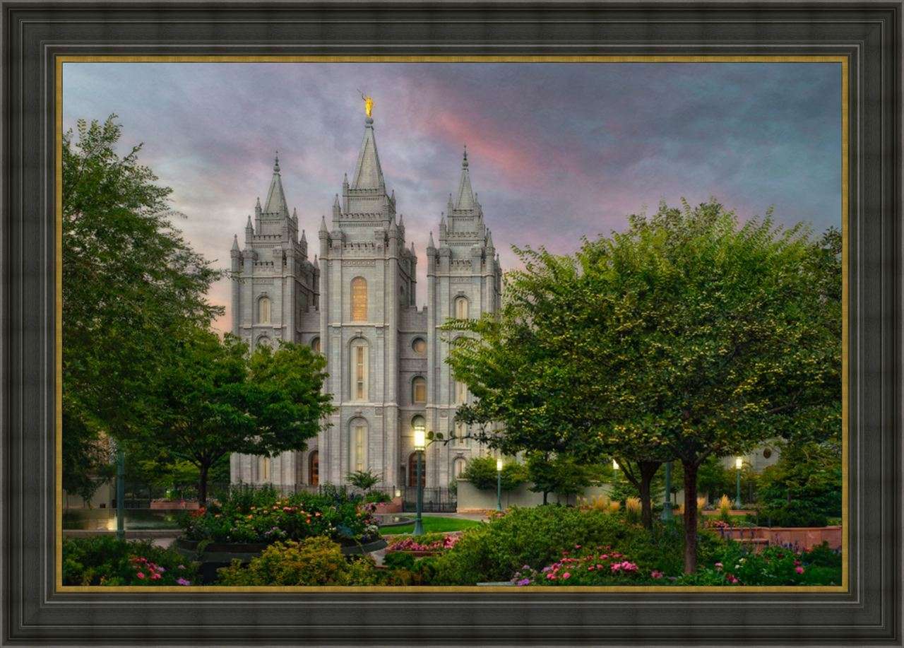Salt Lake Temple, Eden (52x72 Framed Art), , large image number 0