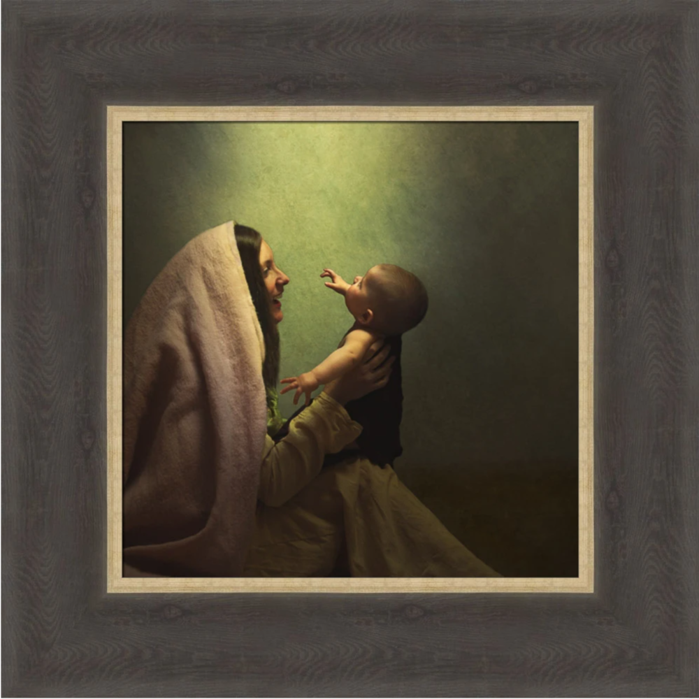 Unto Us A Son is Given (13x13 Framed Art)