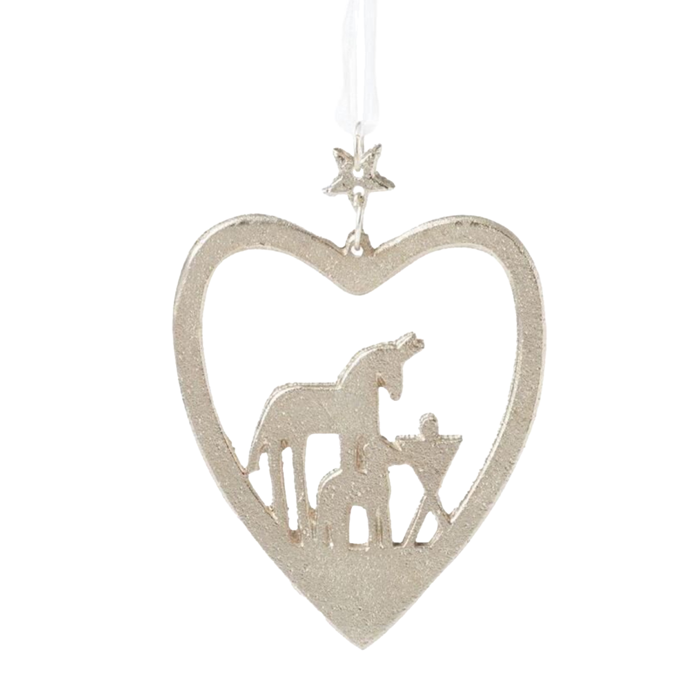 Baby Jesus and Animals Ornament