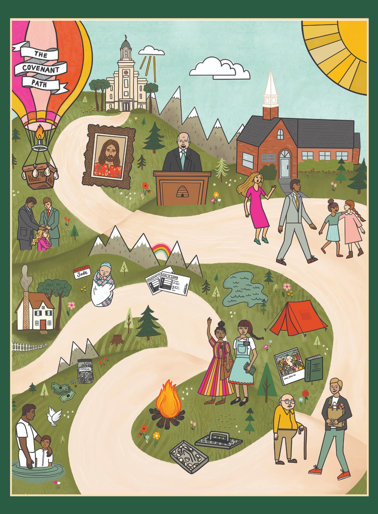 The Covenant Path 275 Piece Puzzle - COLORLY LOVE | Deseret Book