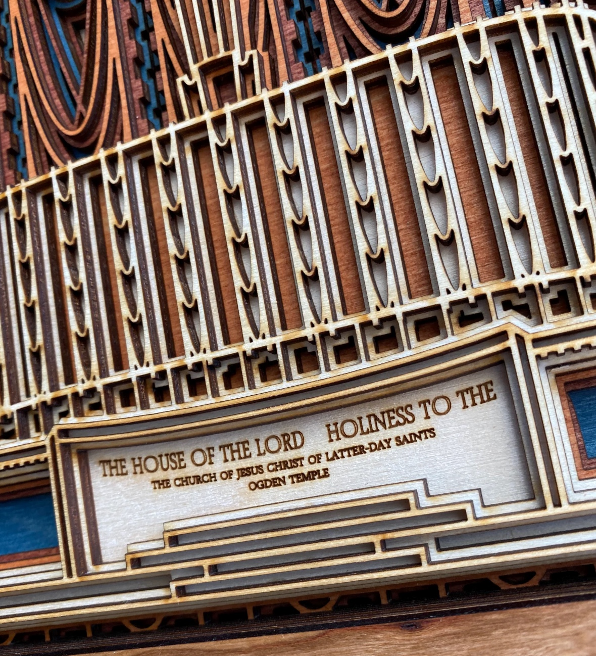 Ogden Utah Temple (OLD) Layered Wood Plaque, , large image number 3
