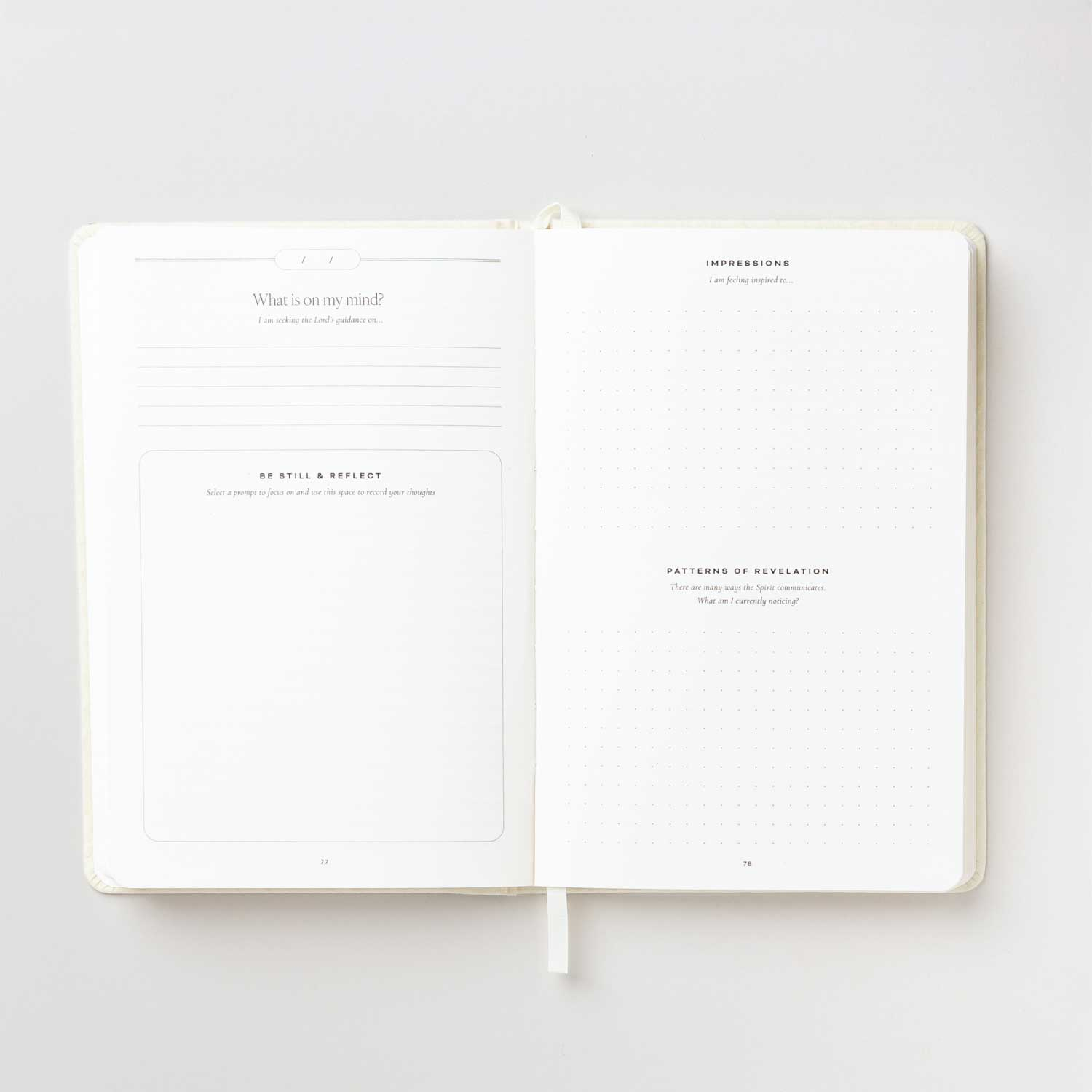 Be Still Linen Hardcover Journal, , large image number 2
