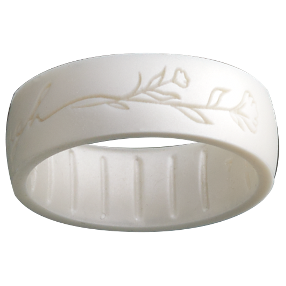 Silicone More Than Enough White Pearl Ring,  Silicone More Than Enough White Pearl Ring