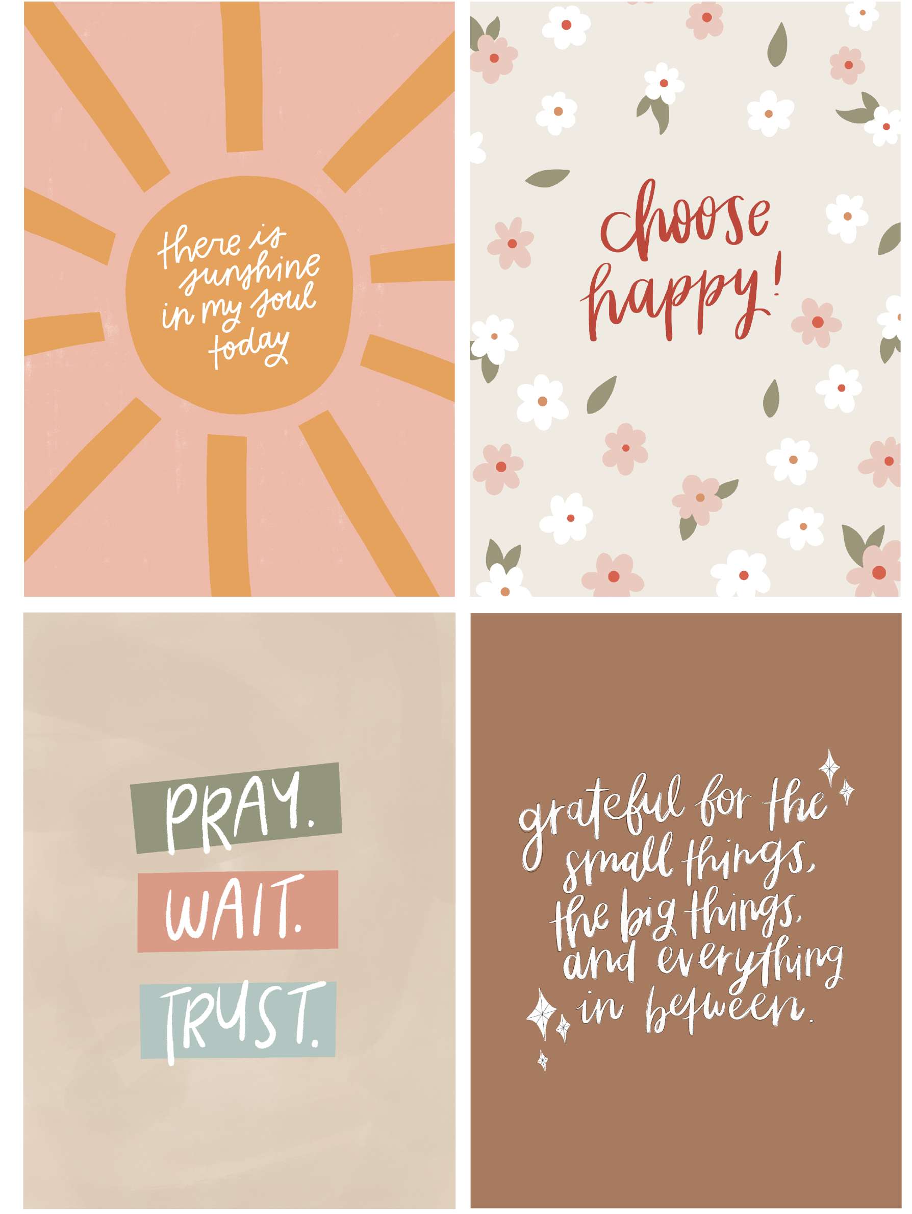 Choose Happy Print Set