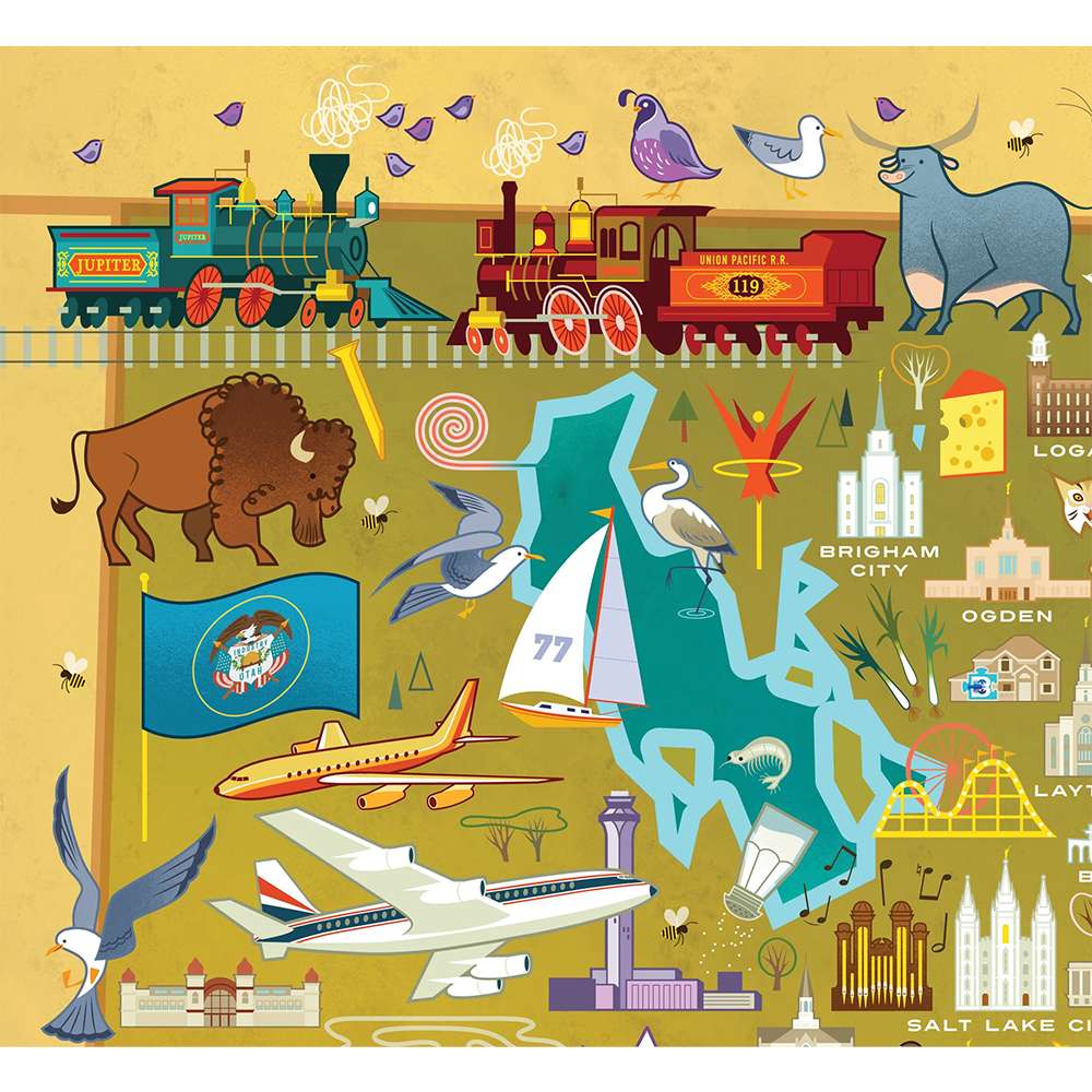 Temples of Utah 1000 Piece Puzzle, , large image number 2