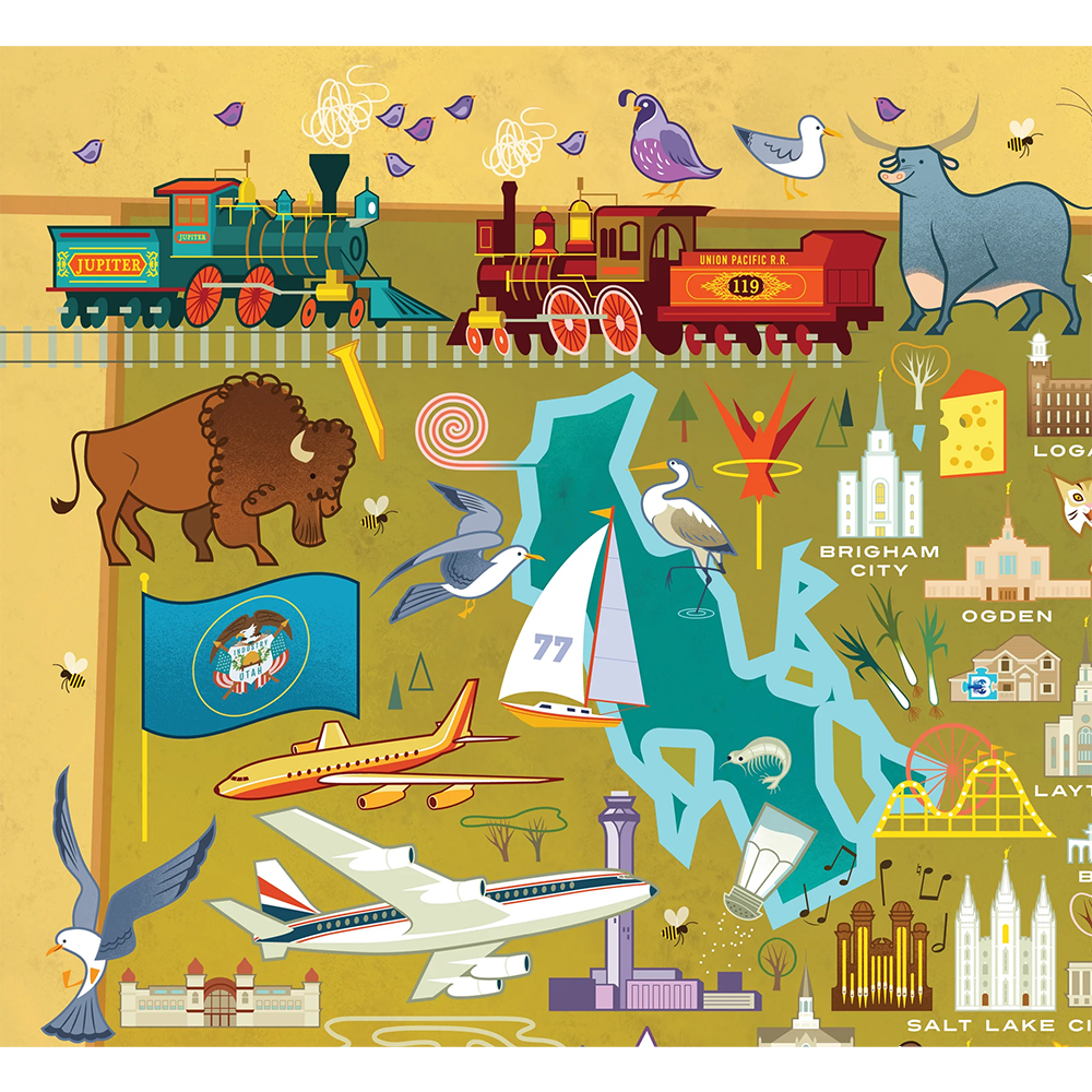 Temples of Utah 1000 Piece Puzzle, , large image number 2