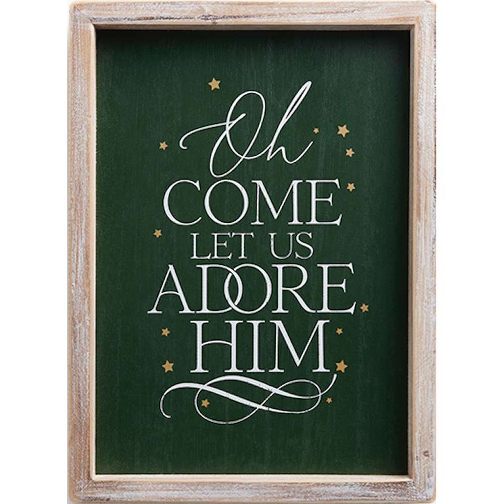 O Come Let Us Adore Him (10x12 Framed Plaque), , large image number 0