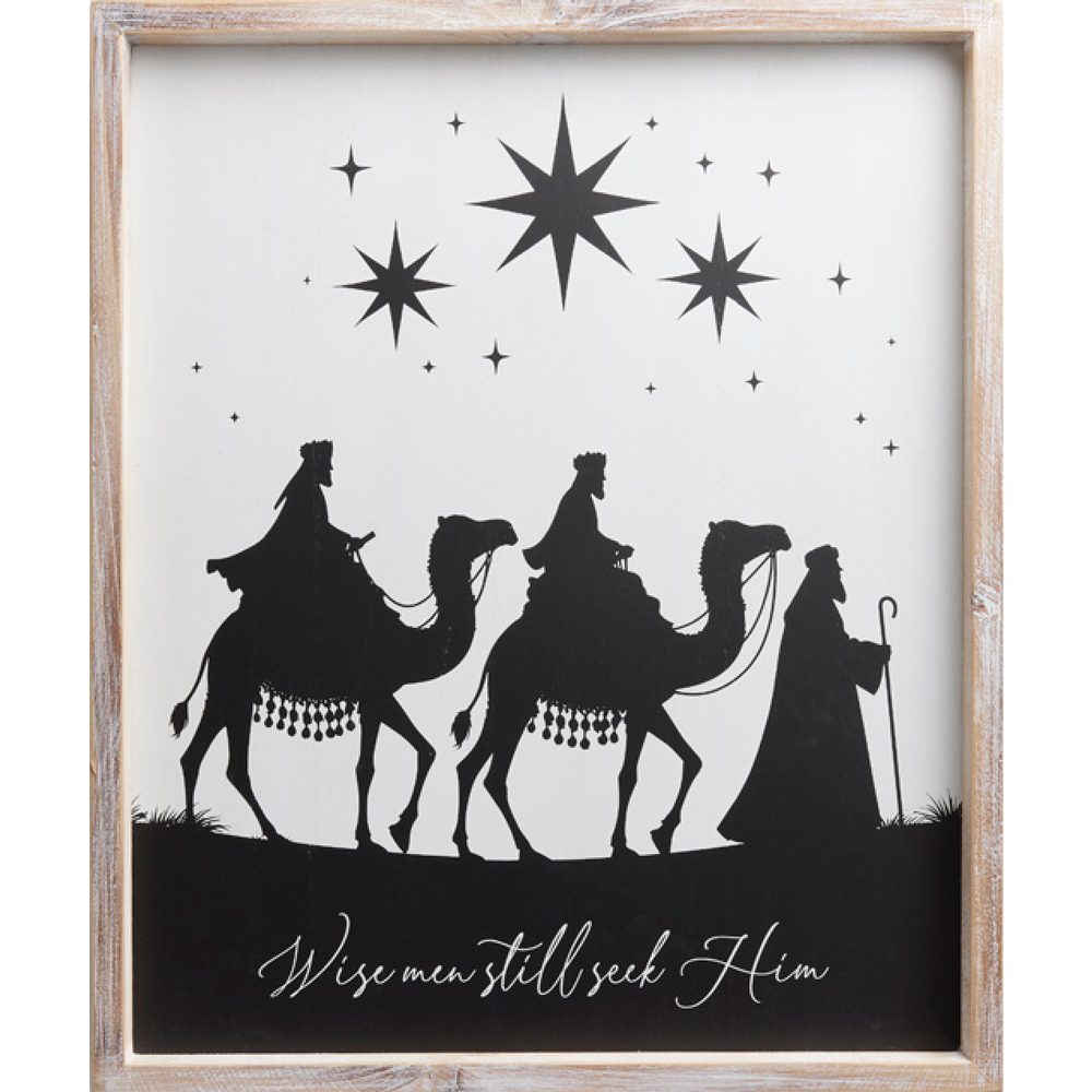 Wisemen Still Seek Him (16x19 Framed Plaque) - ADAMS & CO