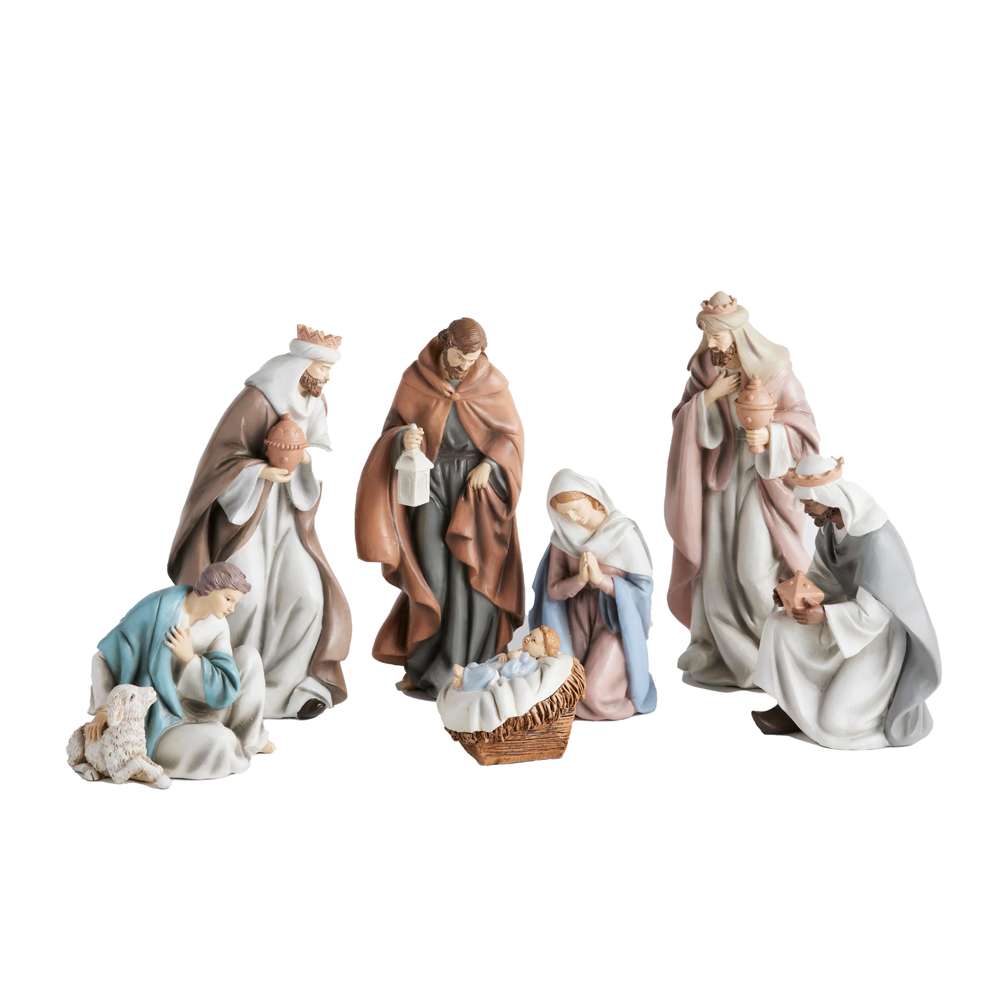 "O Come All Ye Faithful" Resin Nativity, , large image number 0