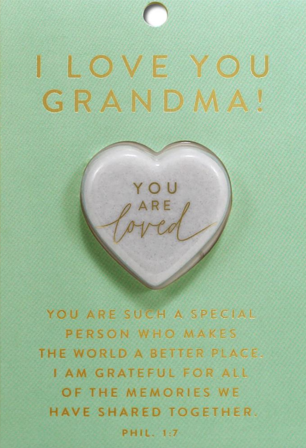 Love You Grandma Heart Stone