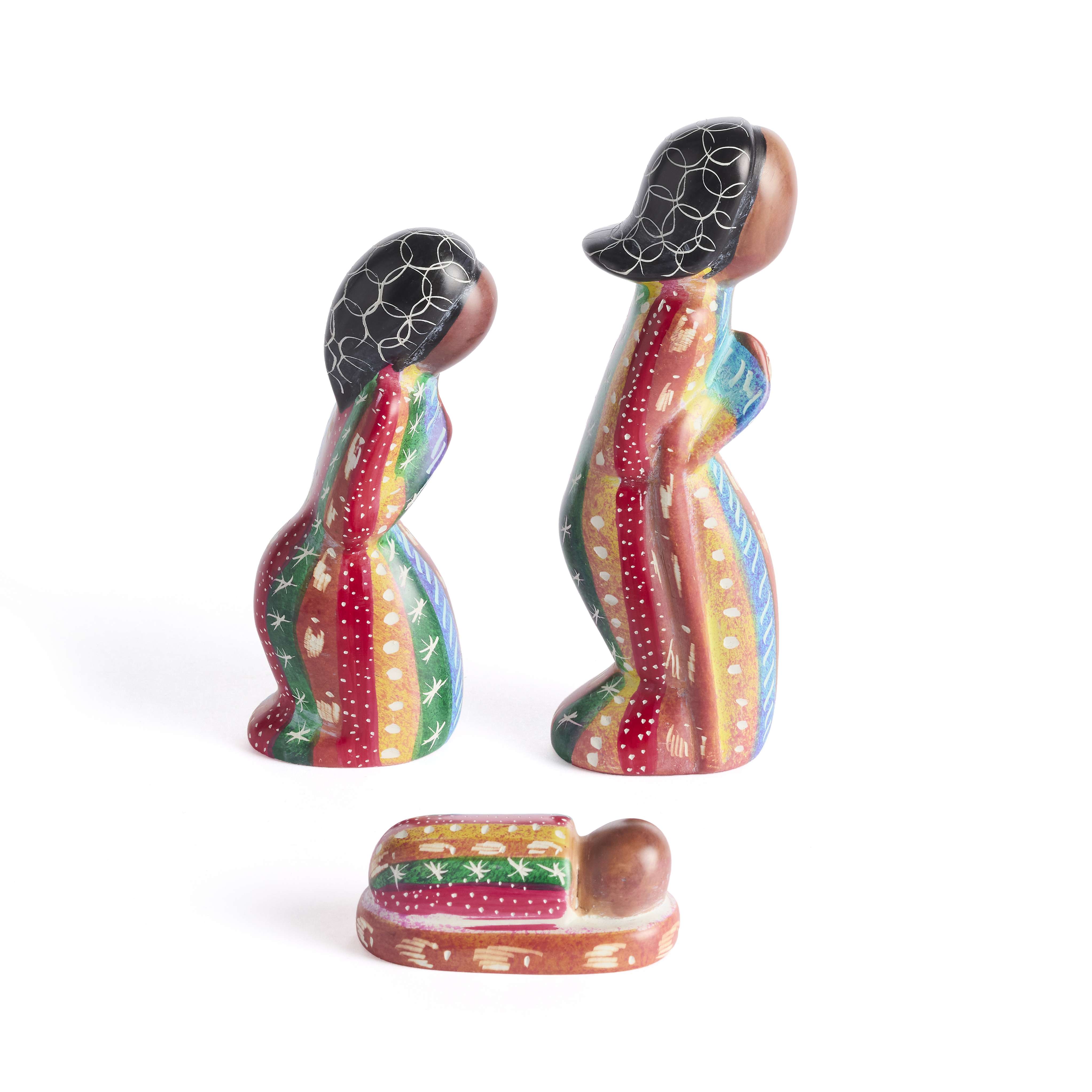 Kenya Masai Colorful Nativity, , large