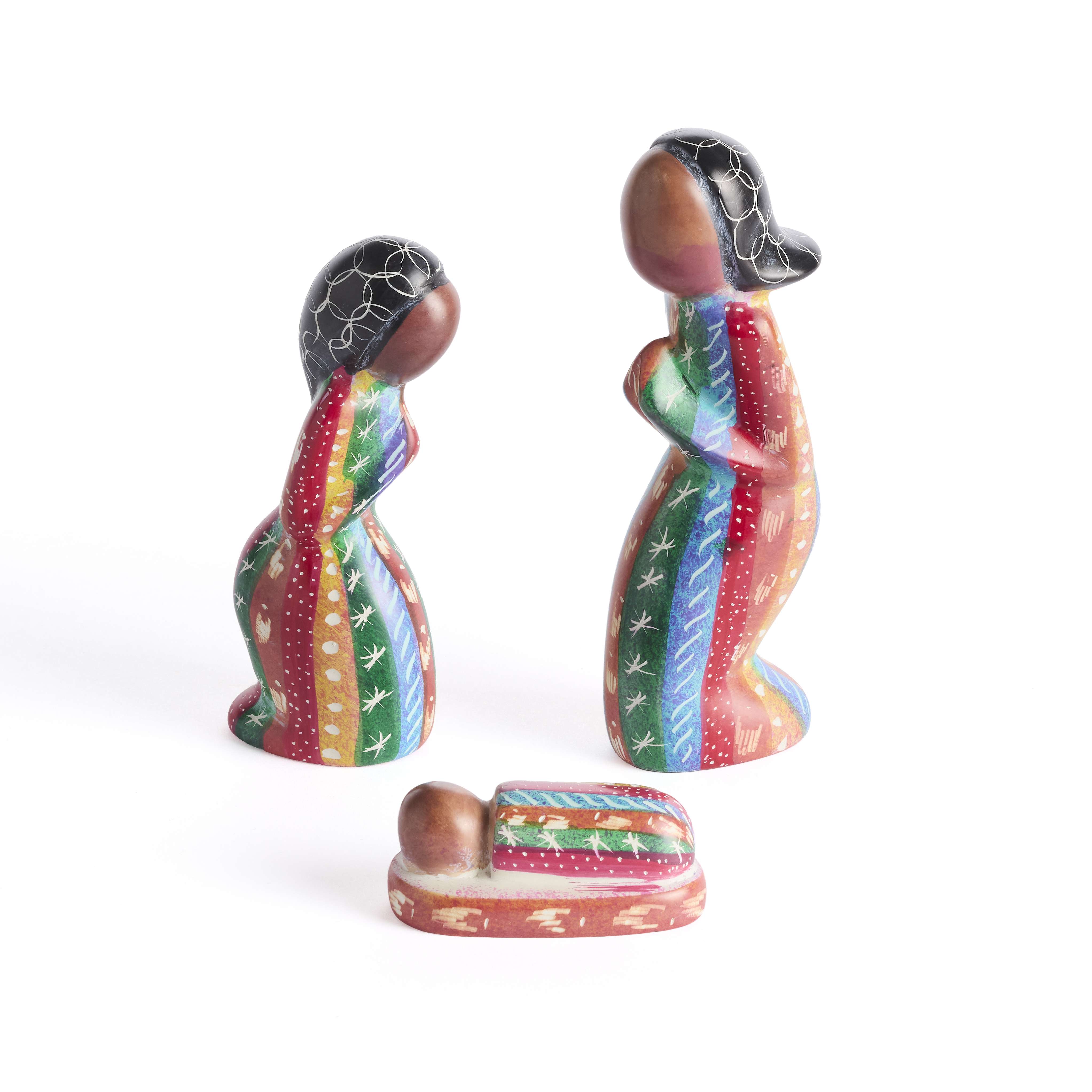 Kenya Masai Colorful Nativity