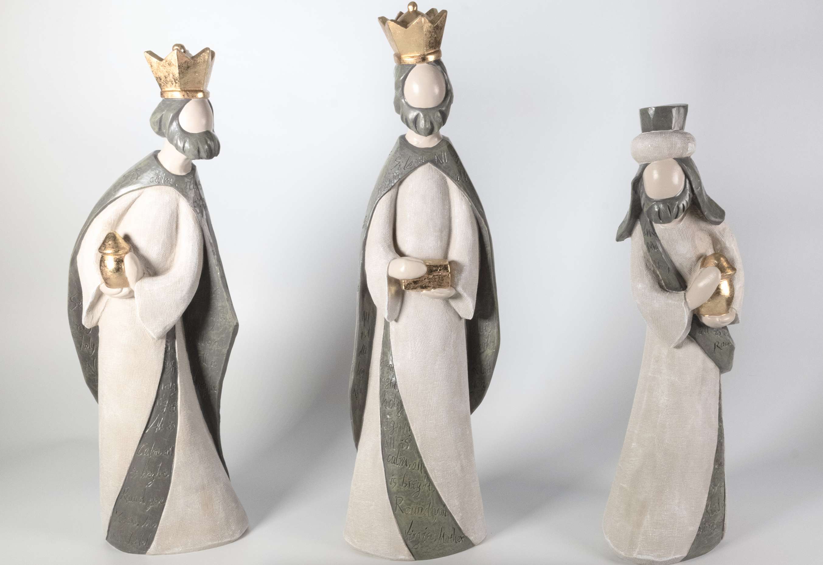 Wise Men Silent Night Resin Nativity, , large