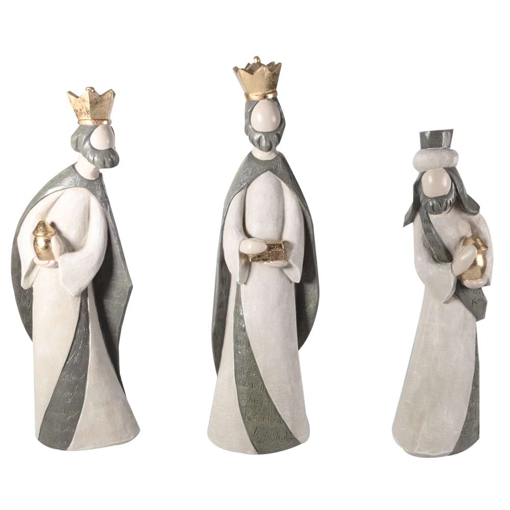 Wise Men Silent Night Resin Nativity
