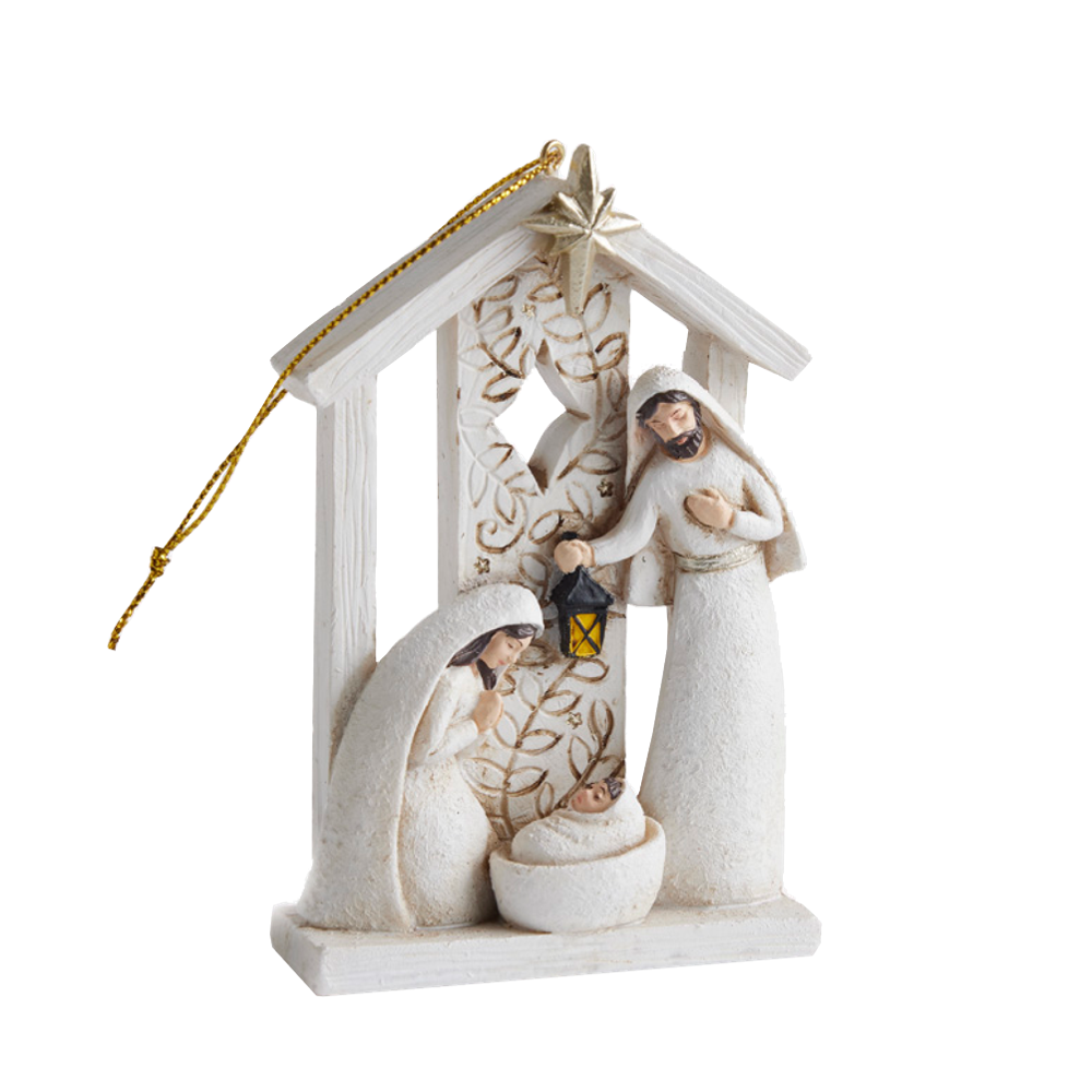 Because of Bethlehem Holy Family Ornament,  Because of Bethlehem Holy Family Ornament