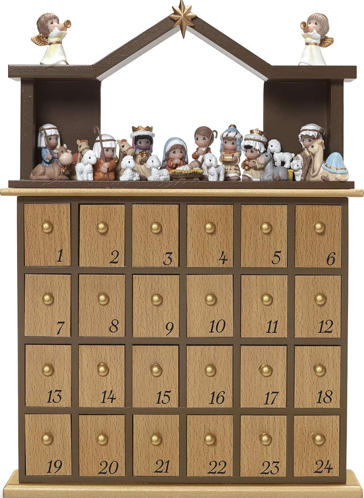 Precious Moments O, Come Let Us Adore Him Nativity Advent Calendar, , large image number 0