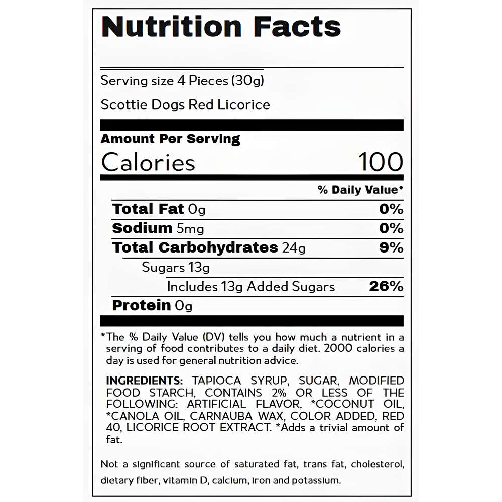 Jelly Belly Bagged Red Licorice Scottie Dogs 2.75 Oz., , large image number 2