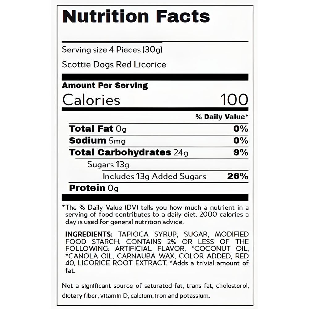 Jelly Belly Bagged Red Licorice Scottie Dogs 2.75 Oz., , large image number 2