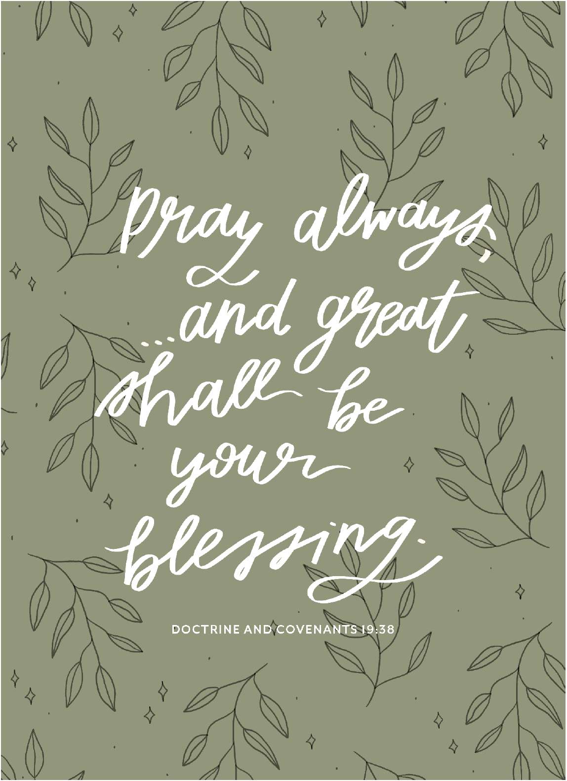 Pray Always Print, , large image number 0
