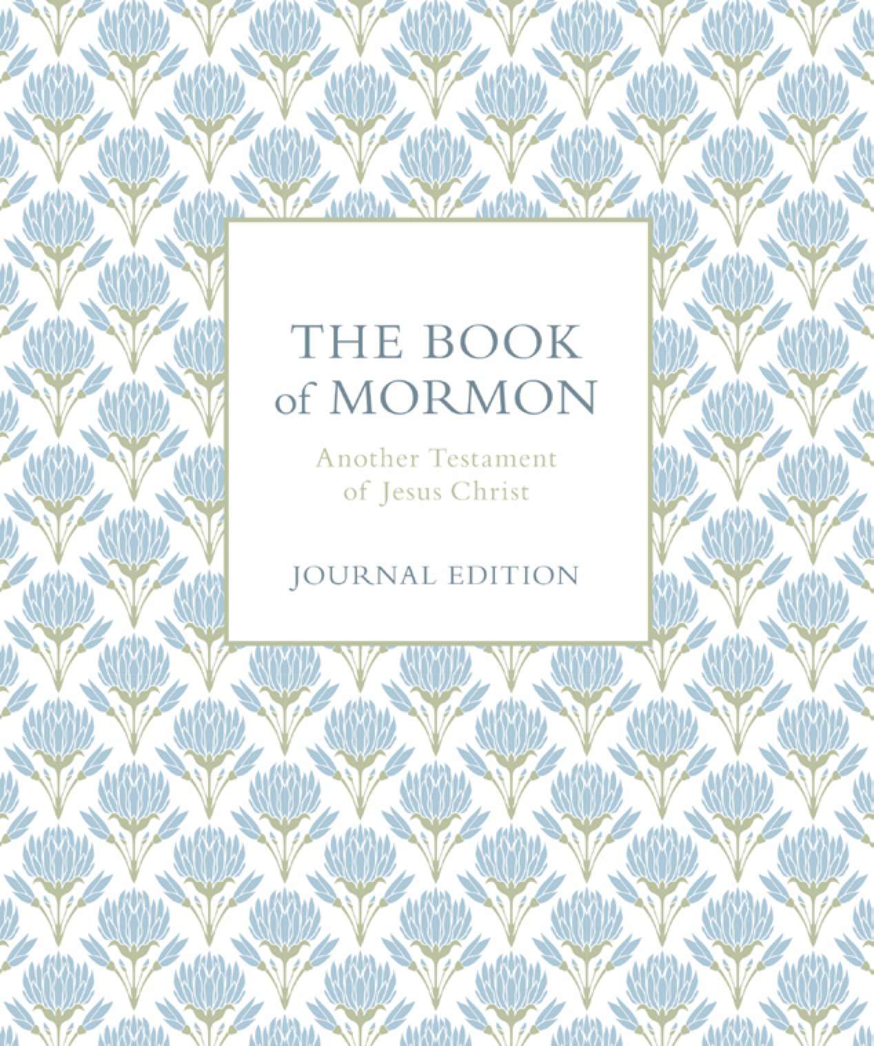 The Book of Mormon, Journal Edition, Blue Flowers (No Index), , large image number 0