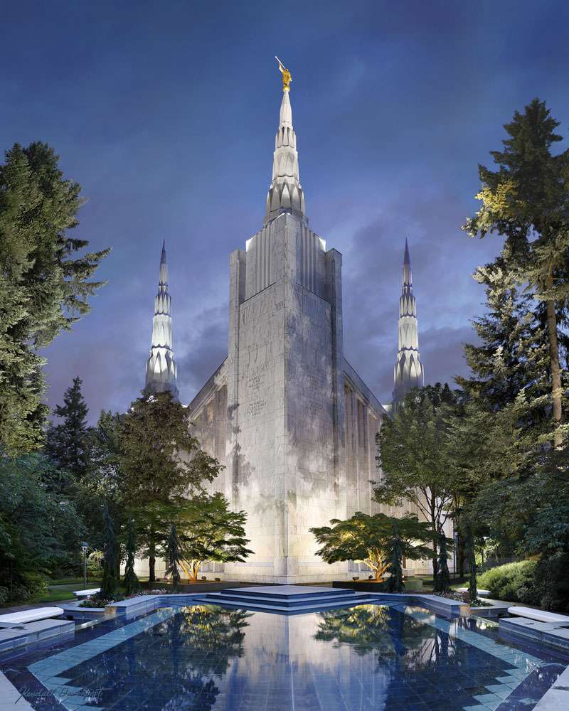 Portland Temple Eternal Piece Print