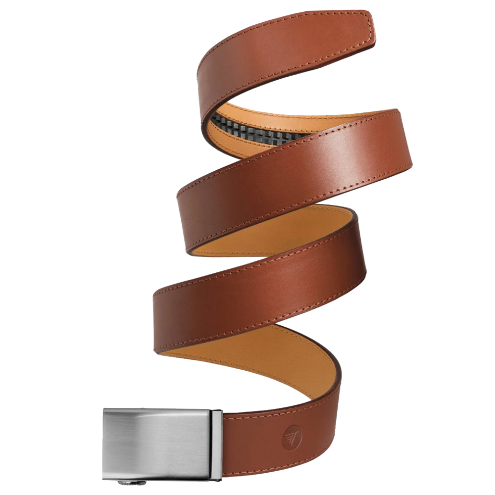 Steel on Nocce Brown 40mm Belt,  Steel on Nocce Brown 40mm Belt