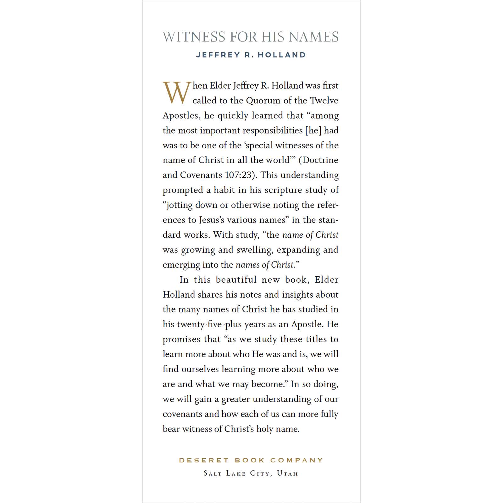 Witness for His Names, , large image number 1