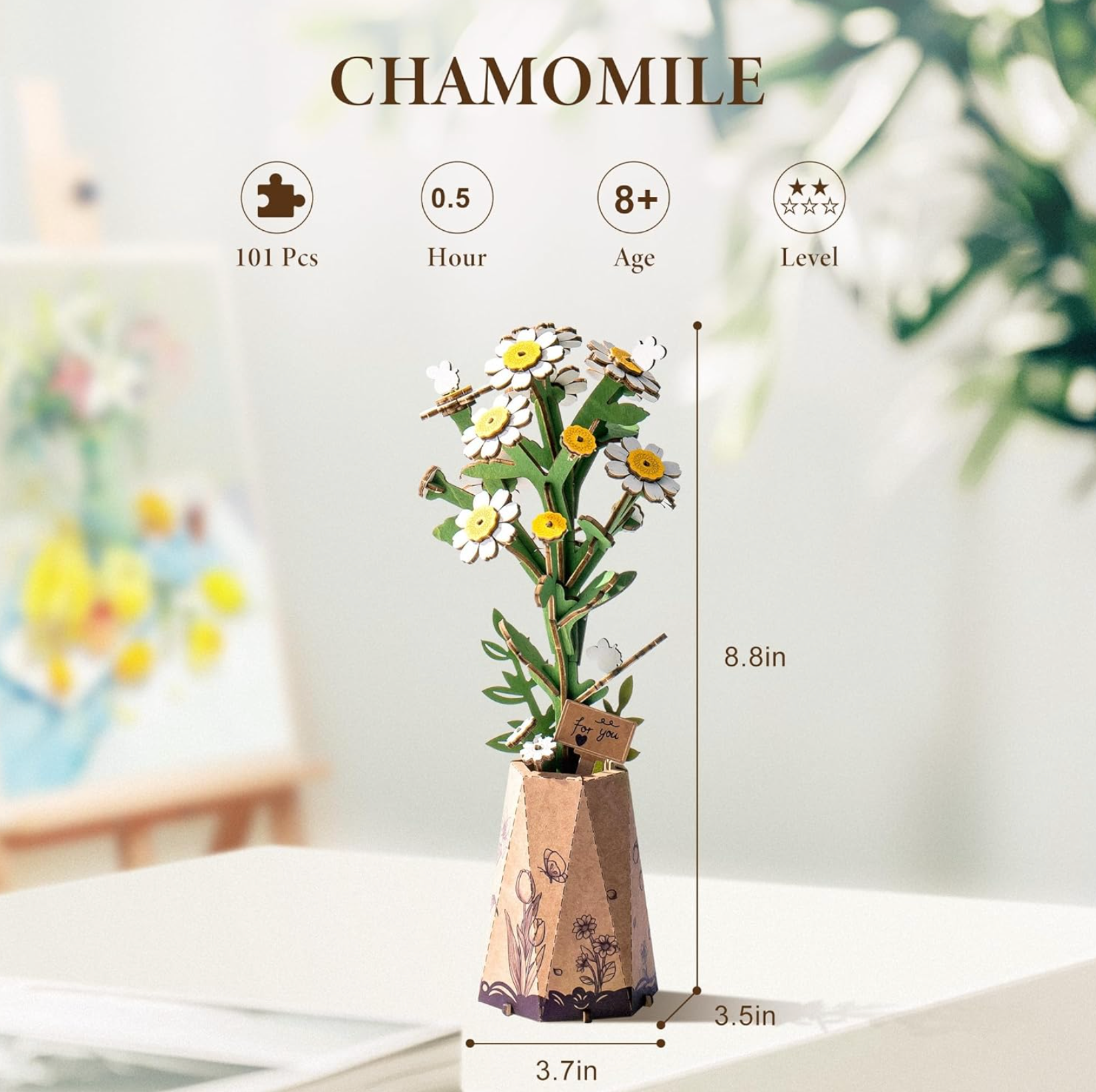 Chamomile Wooden 101 Piece Puzzle, , large