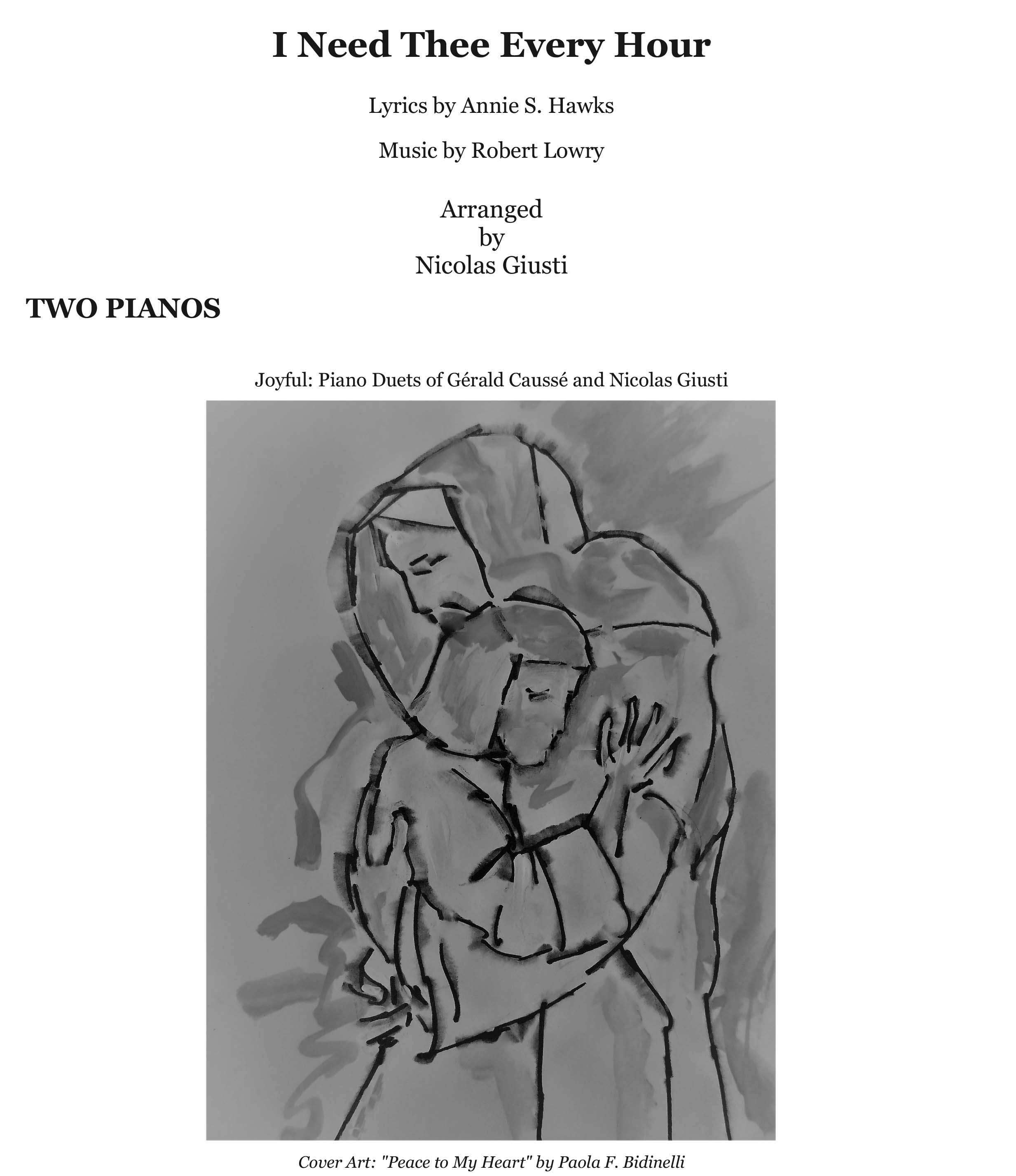 I Need Thee Every Hour - Piano Duet