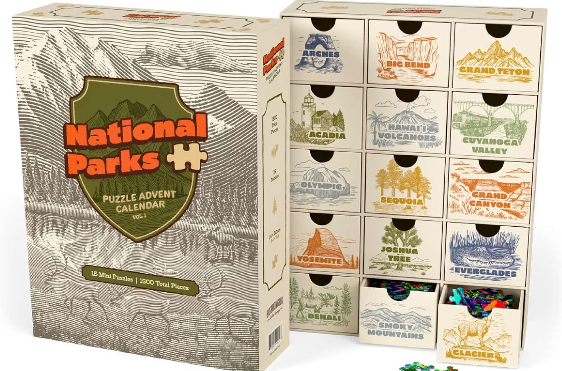 National Parks Puzzle Advent Calendar, Vol. 1